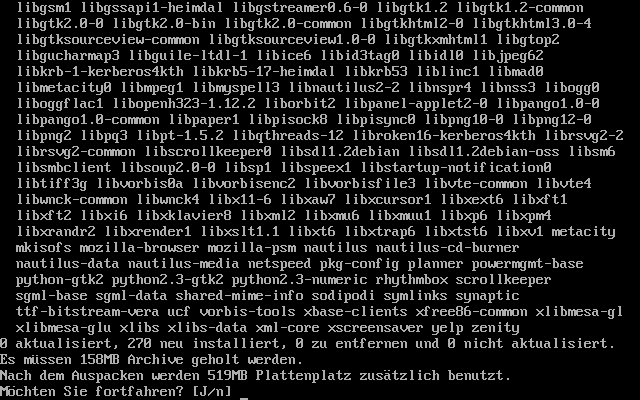GNOME-Installation