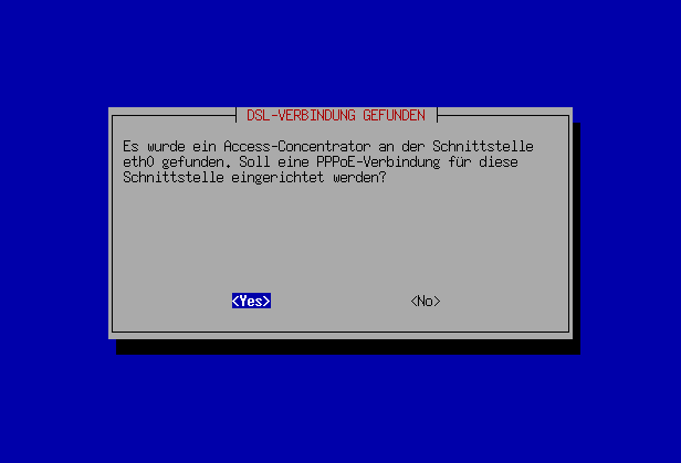 PPPoE-Konfiguration - Einrichtung der Netzwerkkarte