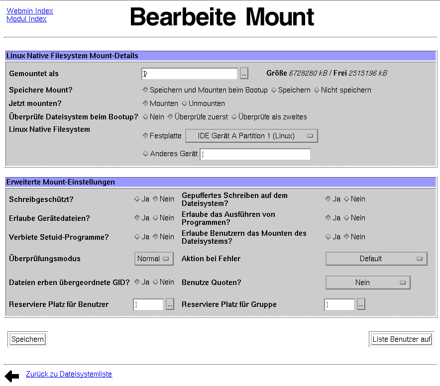 Kategorie Hardware - Bearbeite Mount