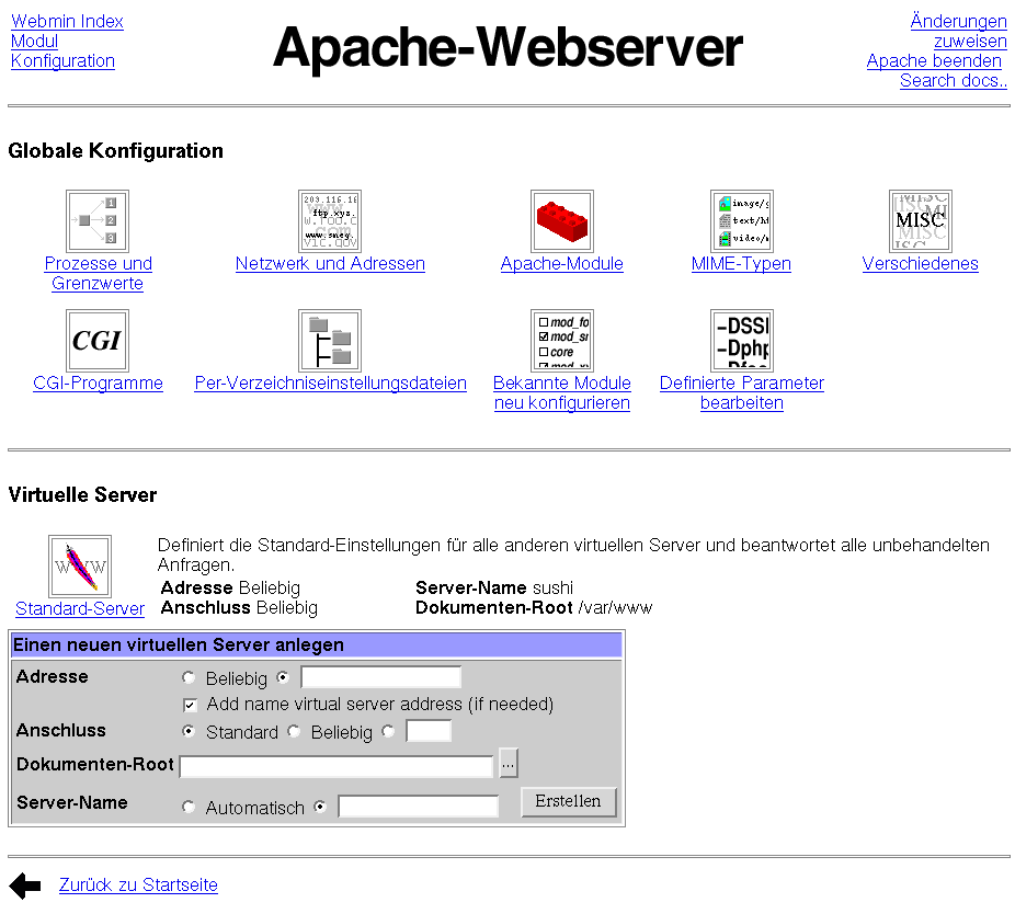 Kategorie Server - Apache