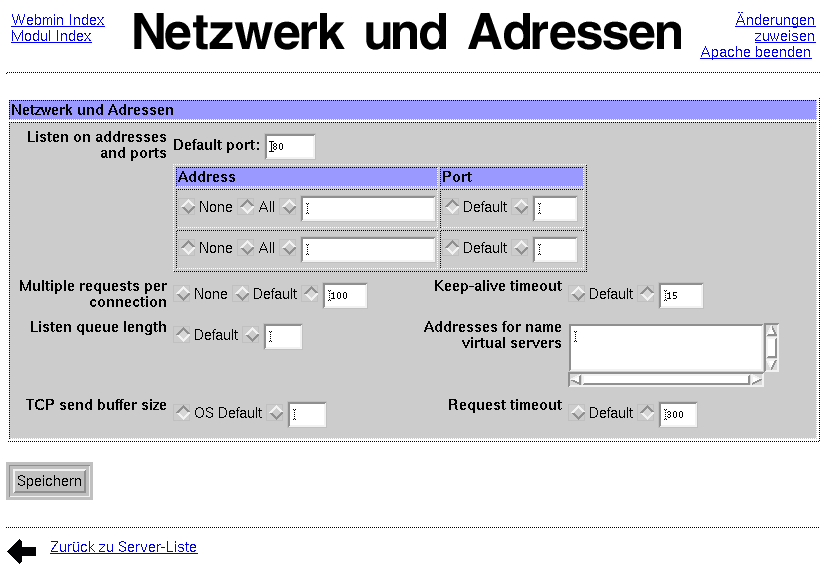 Kategorie Server - Apache - Netzwerk und Adressen