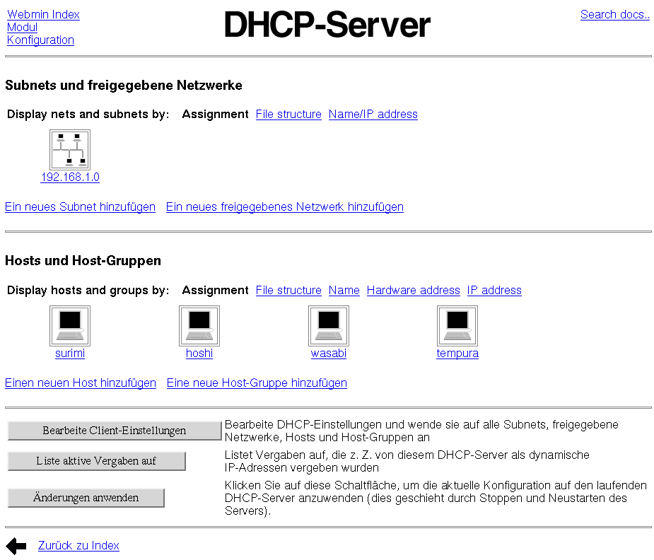 Kategorie Server - DHCP