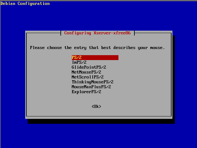 XFree-4.x-Installation - Maus-Protokoll