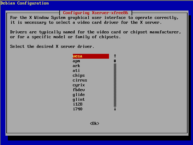 XFree 4.x Installation - Treiber