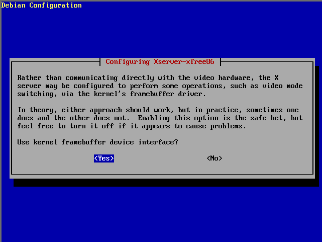 XFree-4.x-Installation - Kernel-Framebuffer