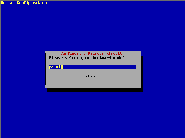 XFree-4.x-Installation - Tastatur, Schritt 3